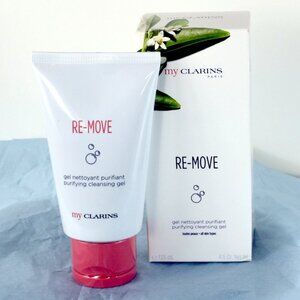 Clarins RE-MOVE Purifying Cleansing Gel - White and Red